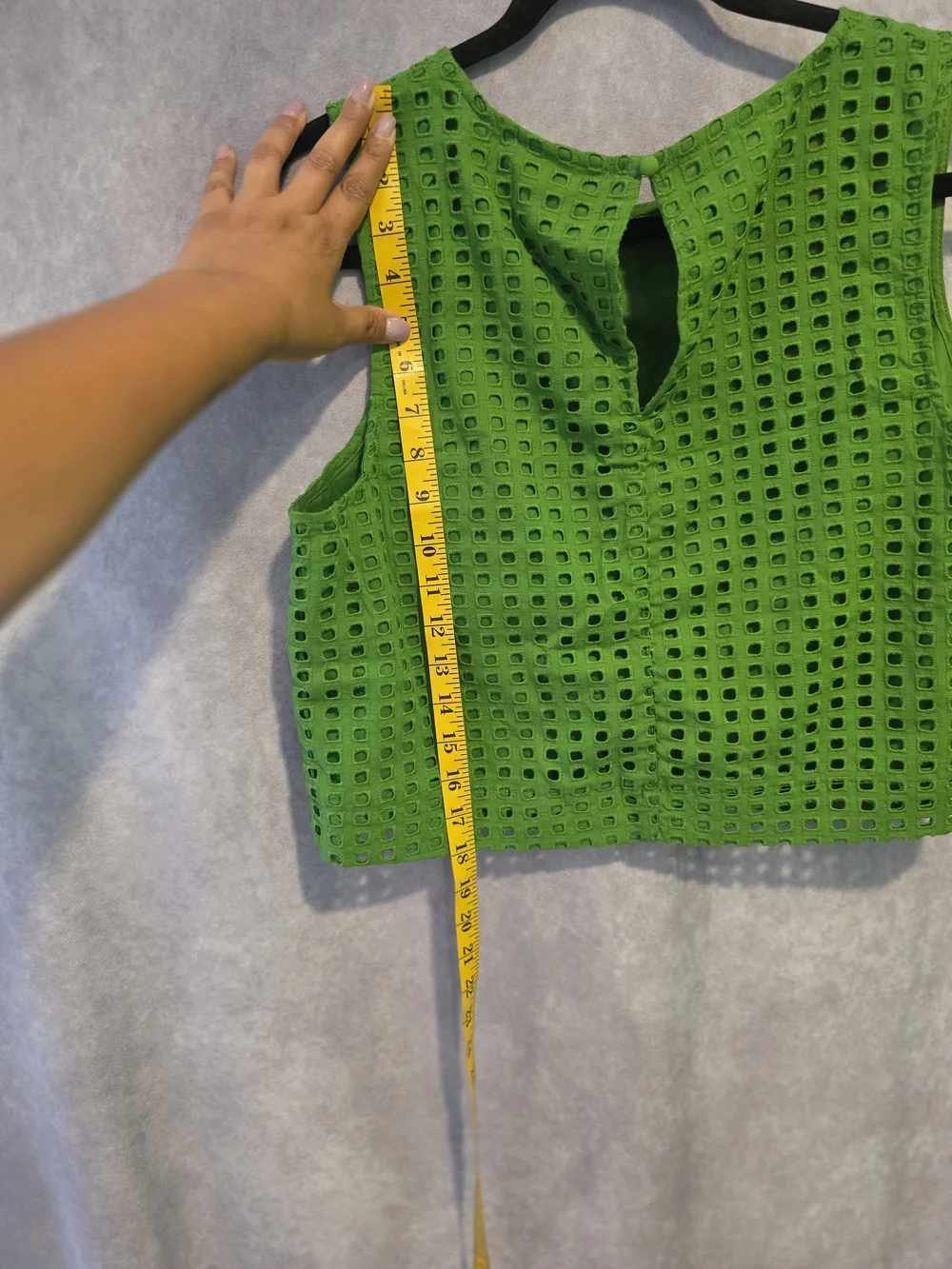 kate spade Bright Green Eyelet Crop Top